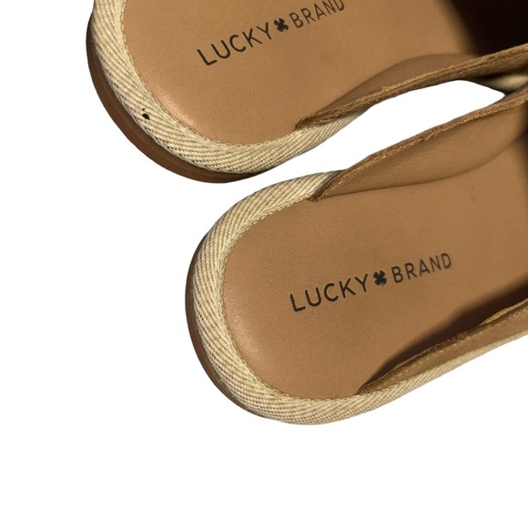 Lucky Brand Aysley Mule unbuckle leather slides slip on pointy toe size 11 - Picture 5 of 6